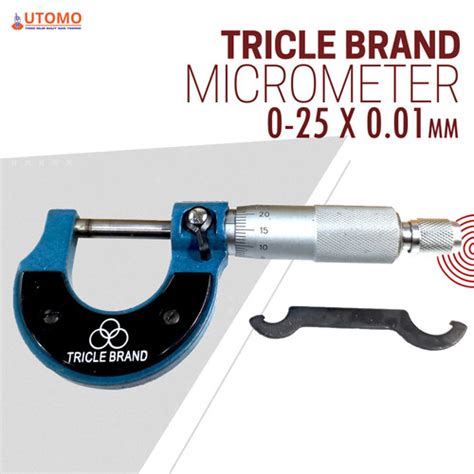 Jual Micrometer Outside Micrometer 0 25mm 0 01 Manual Tricle Brand