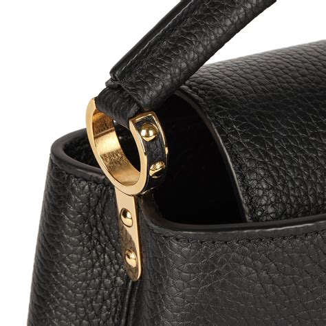 Louis Vuitton Black Taurillon Leather Mini Capucines At Stdibs Louis