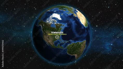 TENNESSEE - USA Map Zoom Stock Video | Adobe Stock