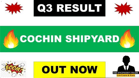 Cochin Shipyard Q Results Cochin Shipyard Result Cochin