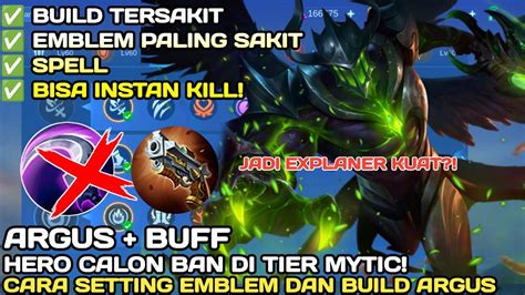 Argus Buff Cara Setting Emblem Dan Build Argus Tersakit Pakai