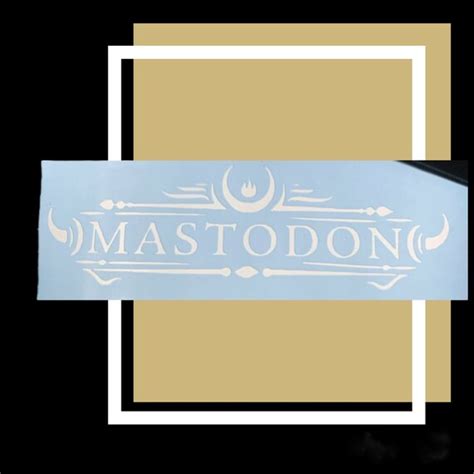 Mastodon Metal Sticker Car Decal - Etsy