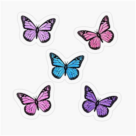 Aesthetic Butterfly Sticker Set Print Stickers Iphone Stickers