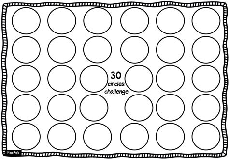 ASH THE TEACHER: 30 CIRCLES CHALLENGE