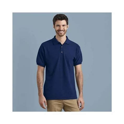 Blue Cotton Mens Formal T Shirts at Rs 240 in Tiruppur | ID: 15100654797