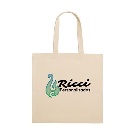 Sacola Ecobag de Algodão Cru 35x40 Ricci Personalizados