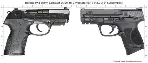 Beretta PX4 Storm Compact Vs Smith Wesson M P 9 M2 0 3 6 Subcompact