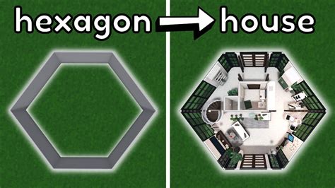 Building A Hexagon House In Bloxburg Youtube