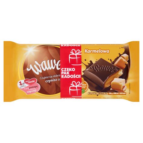 Wawel Czekolada Nadziewana Karmelowa 400 G 4 X 100 G Kalorie KJ I