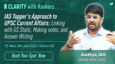 Today 7 30 Pm AIR 48 IAS Toppers Approach To UPSC24 Current