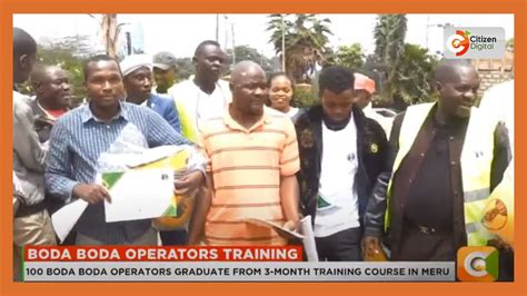 Boda Boda Operators Graduate From Month Training Course In Meru