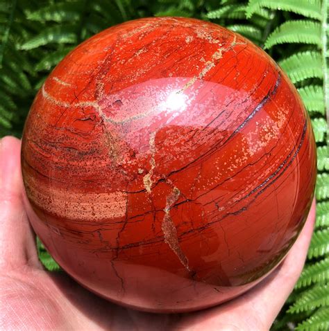 Natural Red Jasper Crystal Ballsred Jasper Spherered Jasper Etsy