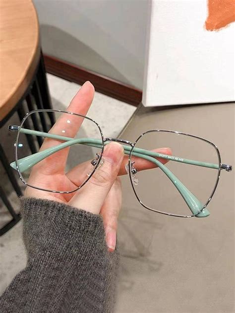 Unisex Metal Frame Anti Blue Light Casual Eyeglasses For Daily Life In