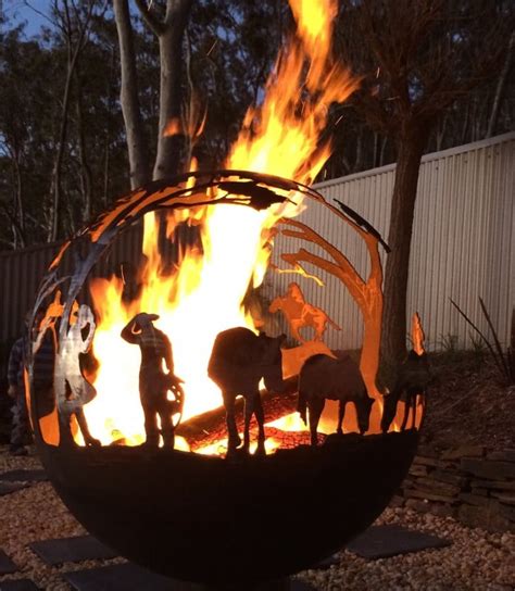 Steel Fire Pit Designs: Fire Balls are Custom Made