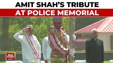 Amit Shah Pays Tribute At National Police Memorial In Delhi Before