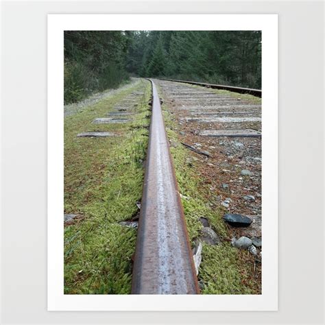 The Abandoned Rails Of Vancouver Island Art Print By Infinorth Society