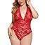 Amazon Lingerie For Women Plus Size Halter Lace Bodysuit Sexy One Piece Plunging Teddy
