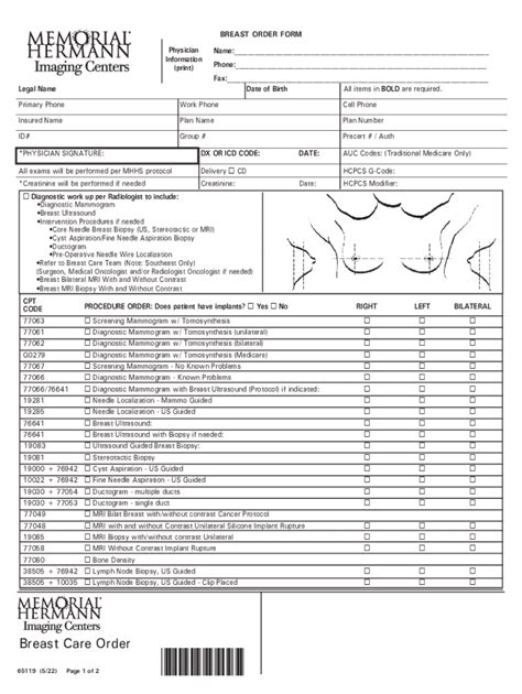 Memorial Hermann Fill And Sign Printable Template Online