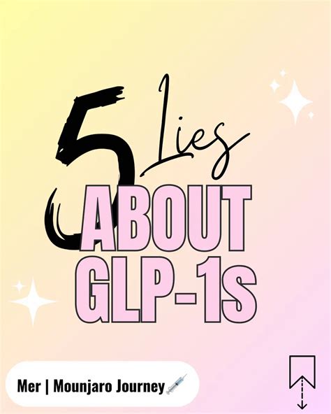 5 LIES about GLP1s 💉 & the truth… | Gallery posted by Mer | Mounjaro💉 ...