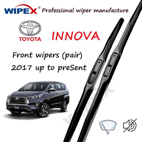 Hybrid Toyota Innova Wiper Blade Set Pair Front Japan Quality For