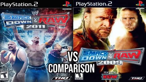 WWE SmackDown Vs Raw 2011 Vs 2009 PS2 YouTube