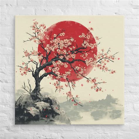 Red Japanese Cherry Blossom Drawings