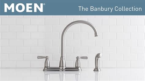 Moen Banbury High Arc Handle Standard Kitchen Faucet With Side