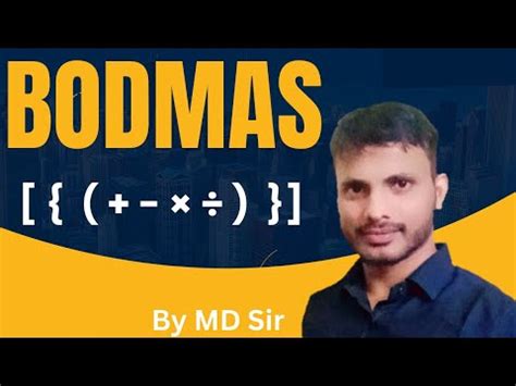 Bodmas Learn Bodmas Rule By Md Sir Viral Video Mathematics Bodmas