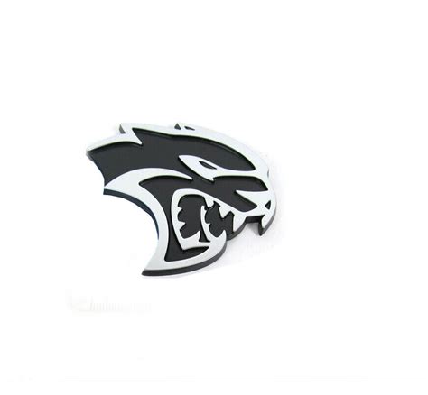 X Oem Chrome Hellcat Right Left Emblems Badge D Logo For Hellcat