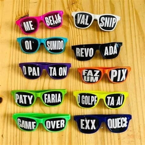 Oculos De Festa Escrito - 30 óculos Festa Escrito Texto Sortidos Ou Escolha - Fornecedor ...