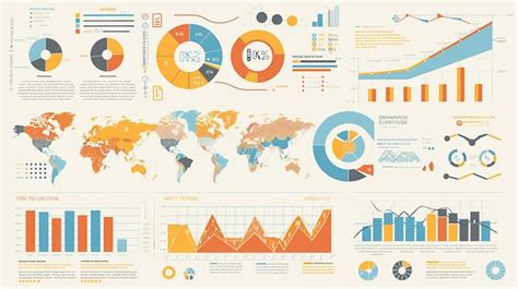 Colorful Infographic With World Map And Data Premium Ai Generated Image