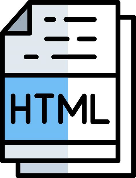 Html Archivo Formato Vector Icono Dise O Vector En Vecteezy