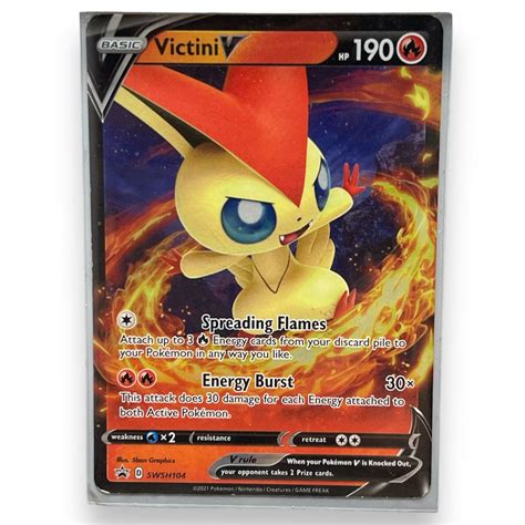 Victini V Swsh Holo Black Star Promo Pokemon Card Values Mavin