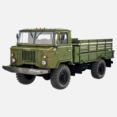 GAZ 66 Flatbed Body 1965 3D Model By Podshyvalov