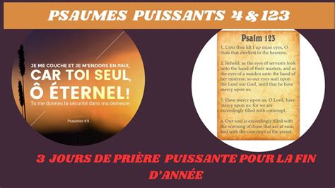 Psaumes Puissants De La Bible Psaumes Et Pri Re Faire Sur