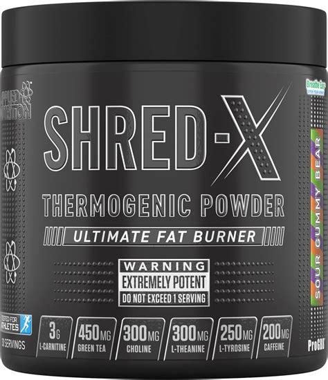 Applied Nutrition Shred X Fat Burner Abe All Blak Everything Fat