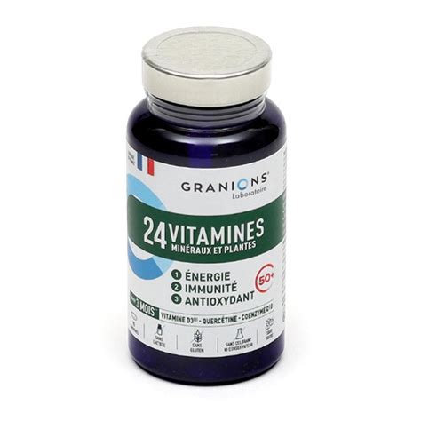 Granions 24 vitamines minéraux et plantes Comprimés Sénior