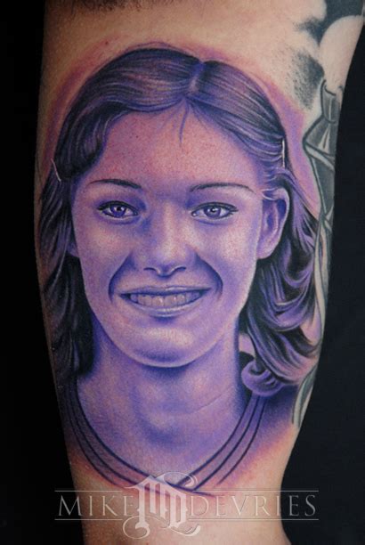 Monochromatic Portrait Tattoo By Mike Devries Tattoonow