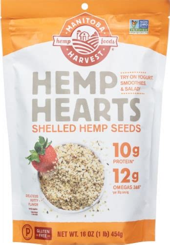 Manitoba Harvest Hemp Hearts Shelled Hemp Seeds 1 Lb Harris Teeter