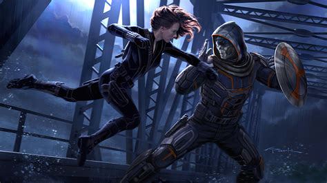 2048x1152 Black Widow Vs Taskmaster 2020 Wallpaper,2048x1152 Resolution ...