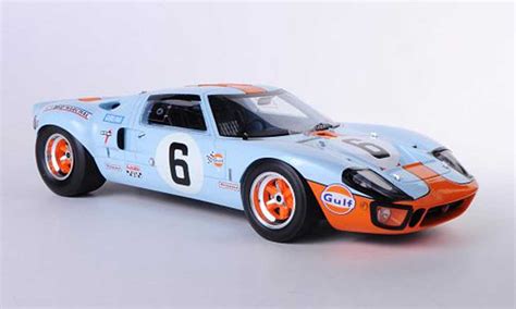 Diecast model cars Ford GT40 1/18 Spark GT 40 No.6 Gulf J.Ickx / J ...