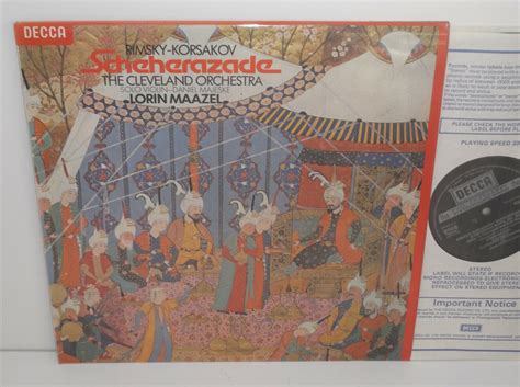 SXL 6874 Rimsky Korsakov Scheherazade Cleveland Orchestra Lorin Maazel