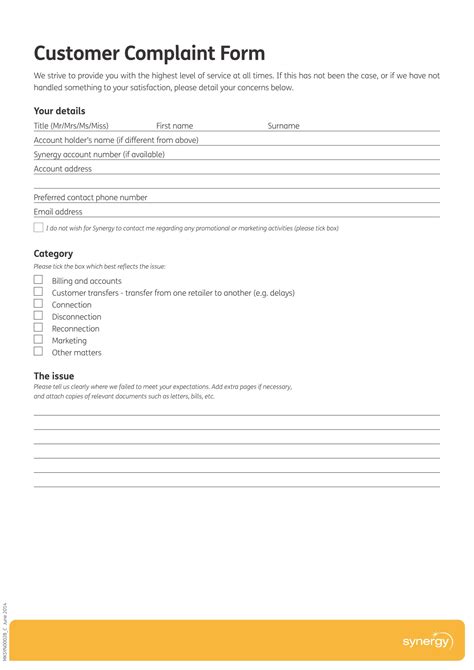 FREE 16 Customer Complaint Form Samples PDF MS Word Google Docs