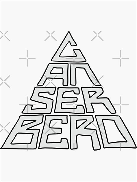 "canserbero" Sticker for Sale by majinjoni | Redbubble