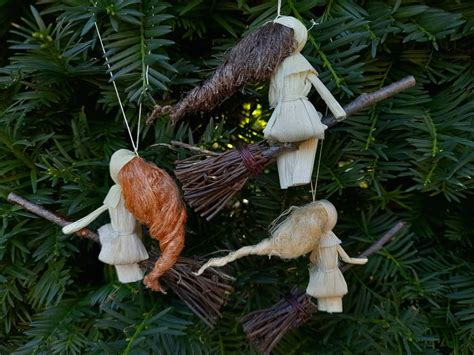 Set of Kitchen Witch Dolls, Kitchen Witch Hanging, Witch on a Broom ...