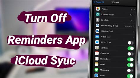 Turn Off Reminders App Sync In ICloud On IPhone Reminders App Backup