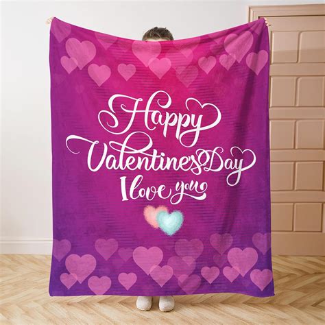 Zlqxchfq Valentines Day Throw Blanket Love Throw Blanket