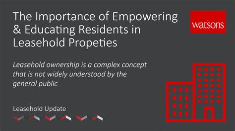 The Importance Of Empowering And Educating Residents In Leasehold