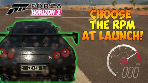 Forza Horizon Advanced Launch Control Tutorial Choose Your Rpm