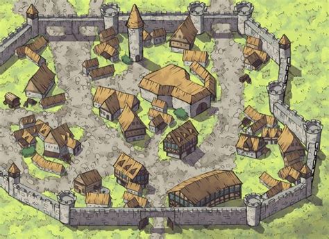 Get More From Dungeon Mapster On Patreon Village Map Dungeon